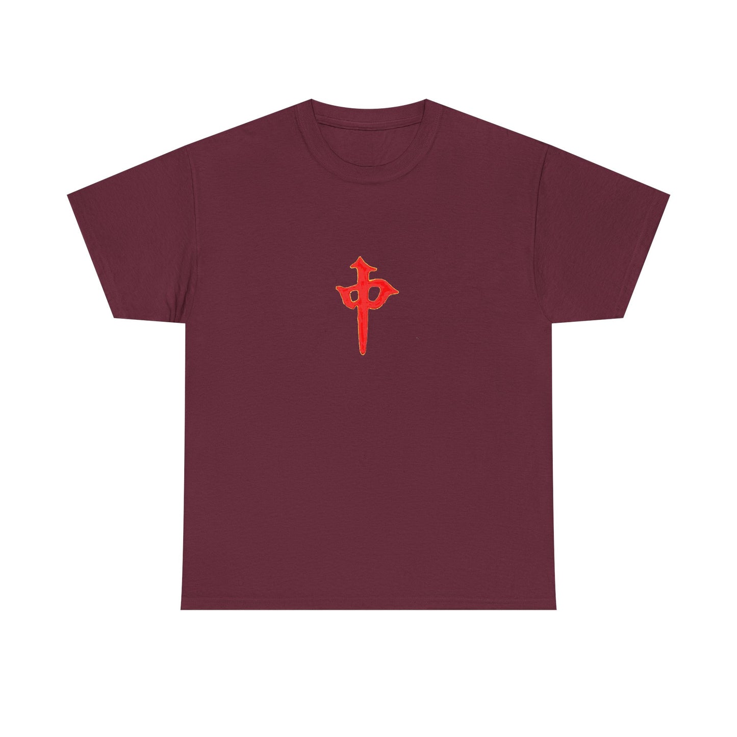 Gambler's Metaphor Mahjong Tile Unisex Cotton Tee, Red Dragon In Chinese Character Shirt, Also Known As Red Arrow Top