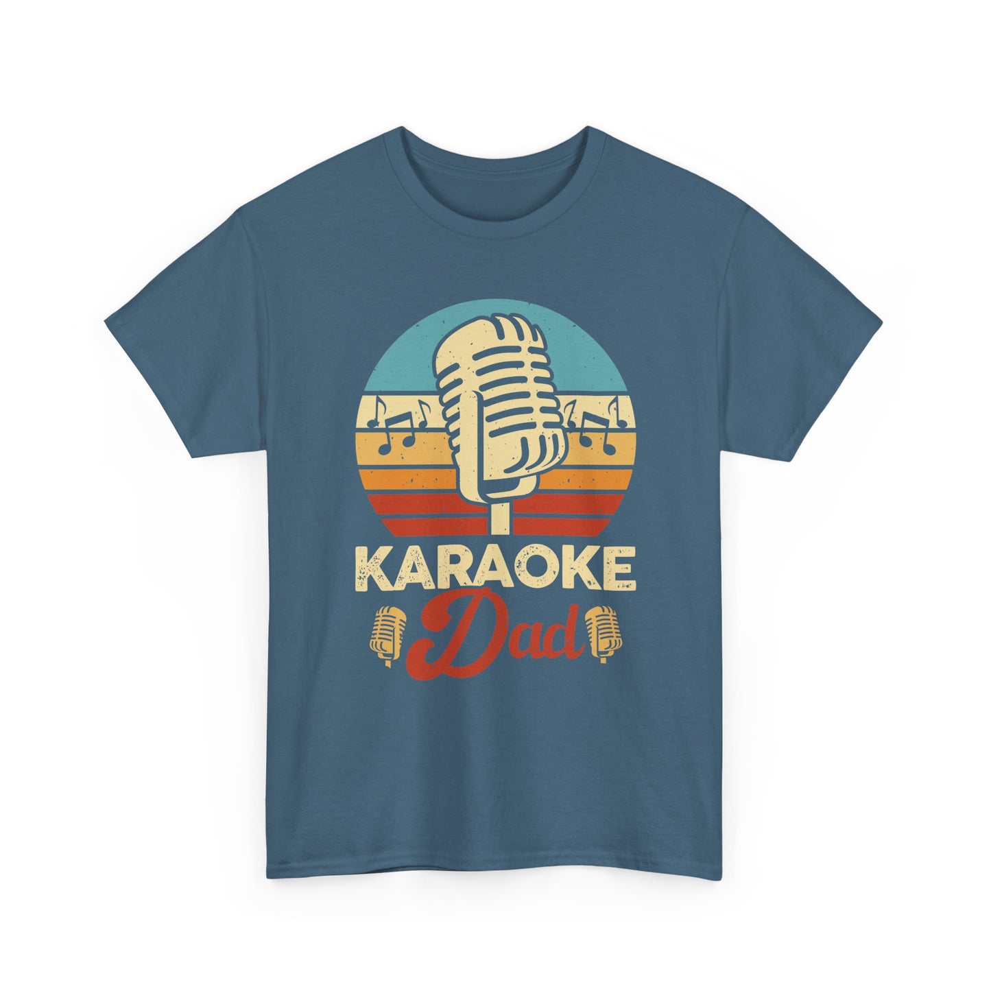 Karaoke Vibe, Karaoke Dad Tee, Unisex Heavy Cotton Shirt for Music Lovers, Father's Day Gift, Family Gatherings, Music Lovers, Casual Wear