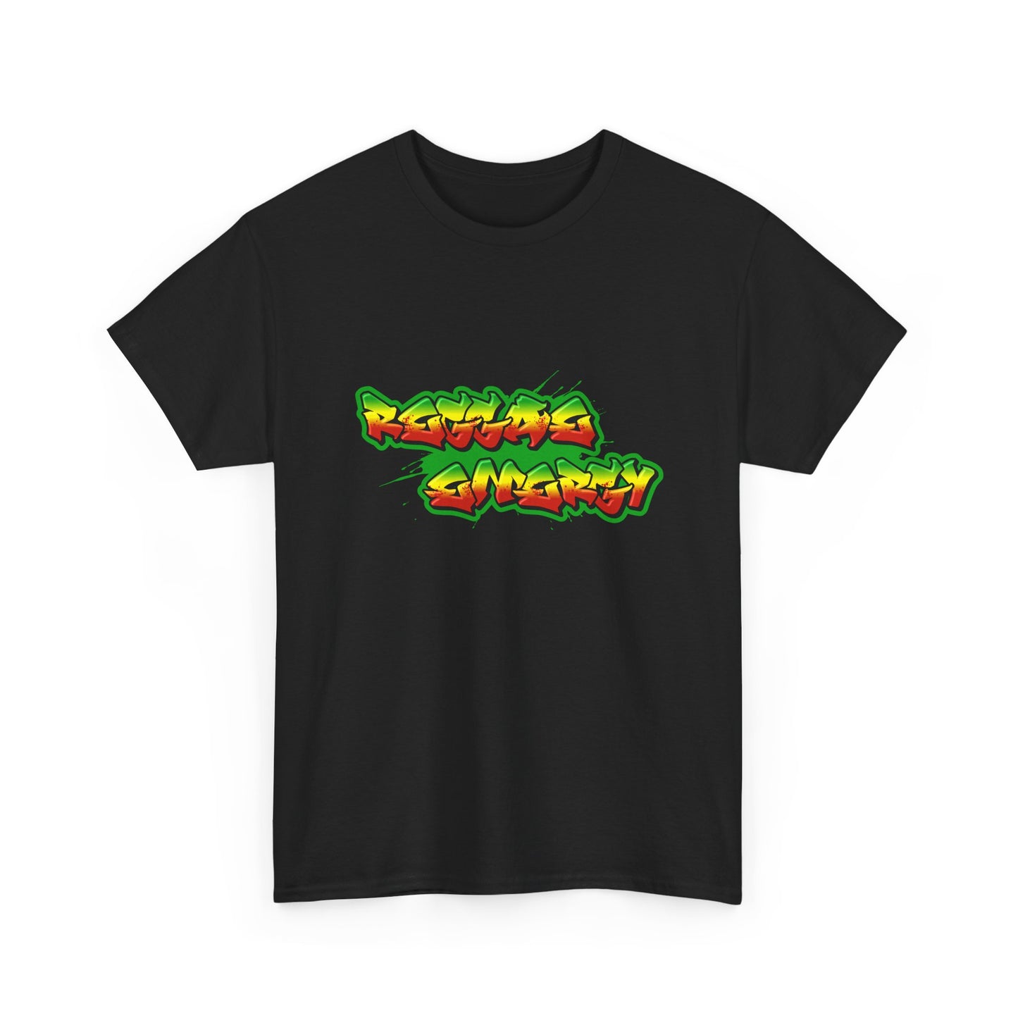 Music Nostalgia Reggae Energy Unisex Cotton Tee, Graffiti Style Design Graphic Tee, Artistic Typography Top