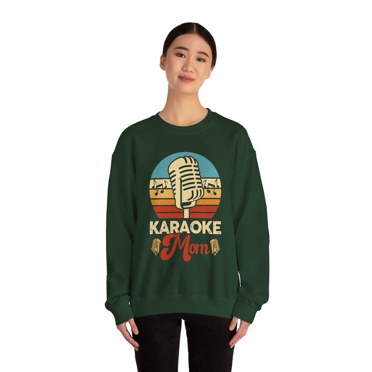 Karaoke Vibe Crewneck Sweatshirt, Generational Nostalgia, Karaoke Mom and Dad, Unisex Jumper, Music Lover Gift, Retro Sweatshirt, Family Fun