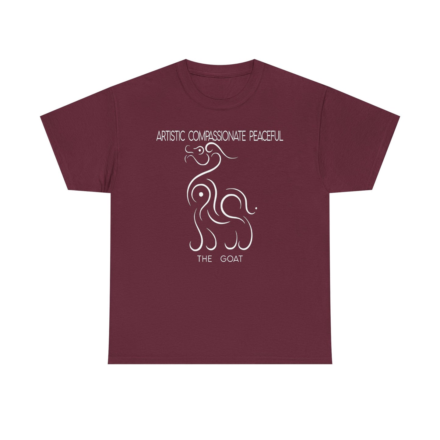 Chinese Zodiac The Goat Tee, Positive Traits Of People Born On The Years Of Goat (1967, 1979, 1991, 2003, And 2015), Compassionate, Peaceful