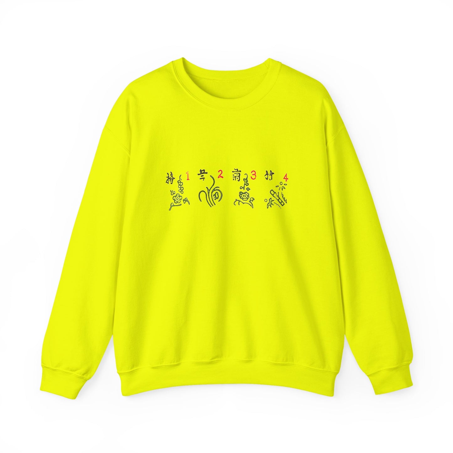 Mahjong Four Seasons Sweatshirt, Chinese Tile Game Design, Elegant Exquisite Sweater, Gift for Game Nights, Unisex Jumper, Winter Holidays