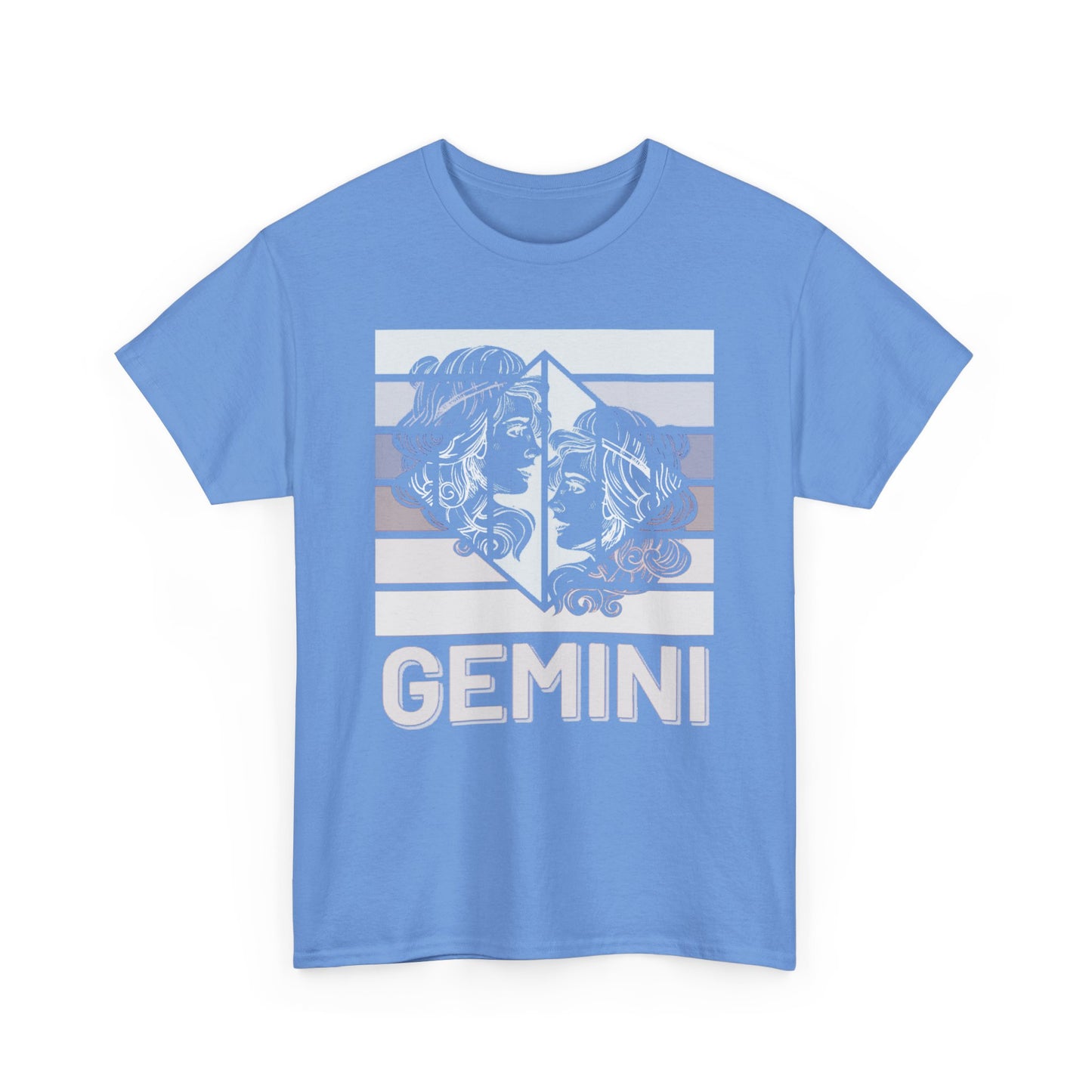 Gemini Zodiac T-Shirt, Astrology Gift, Retro Heavy Cotton Tee, Horoscope Apparel, Birthday Gift, Celestial Fashion, Vintage Style