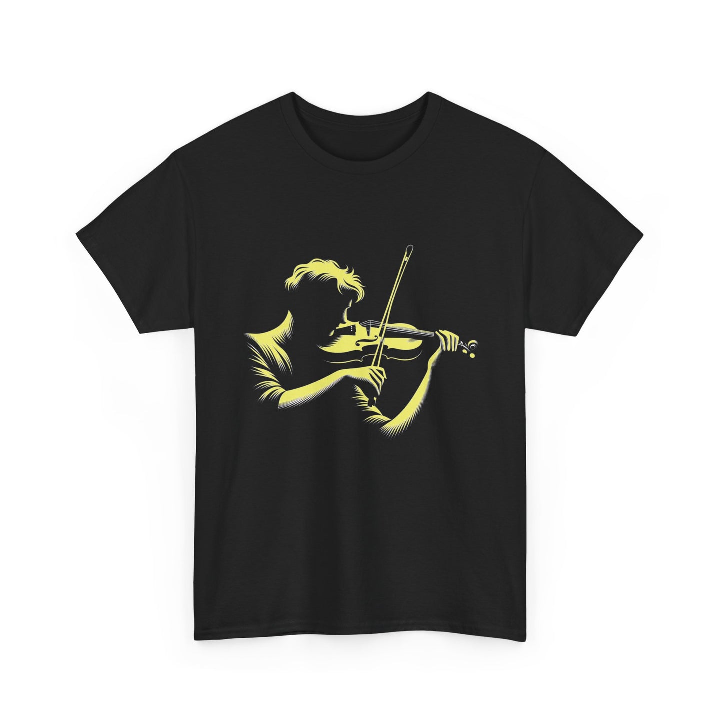 Music Nostalgia Aspiring Violinist Unisex Cotton Tee, Perfect Top As A Christmas Gift For Motivated Young Musicians