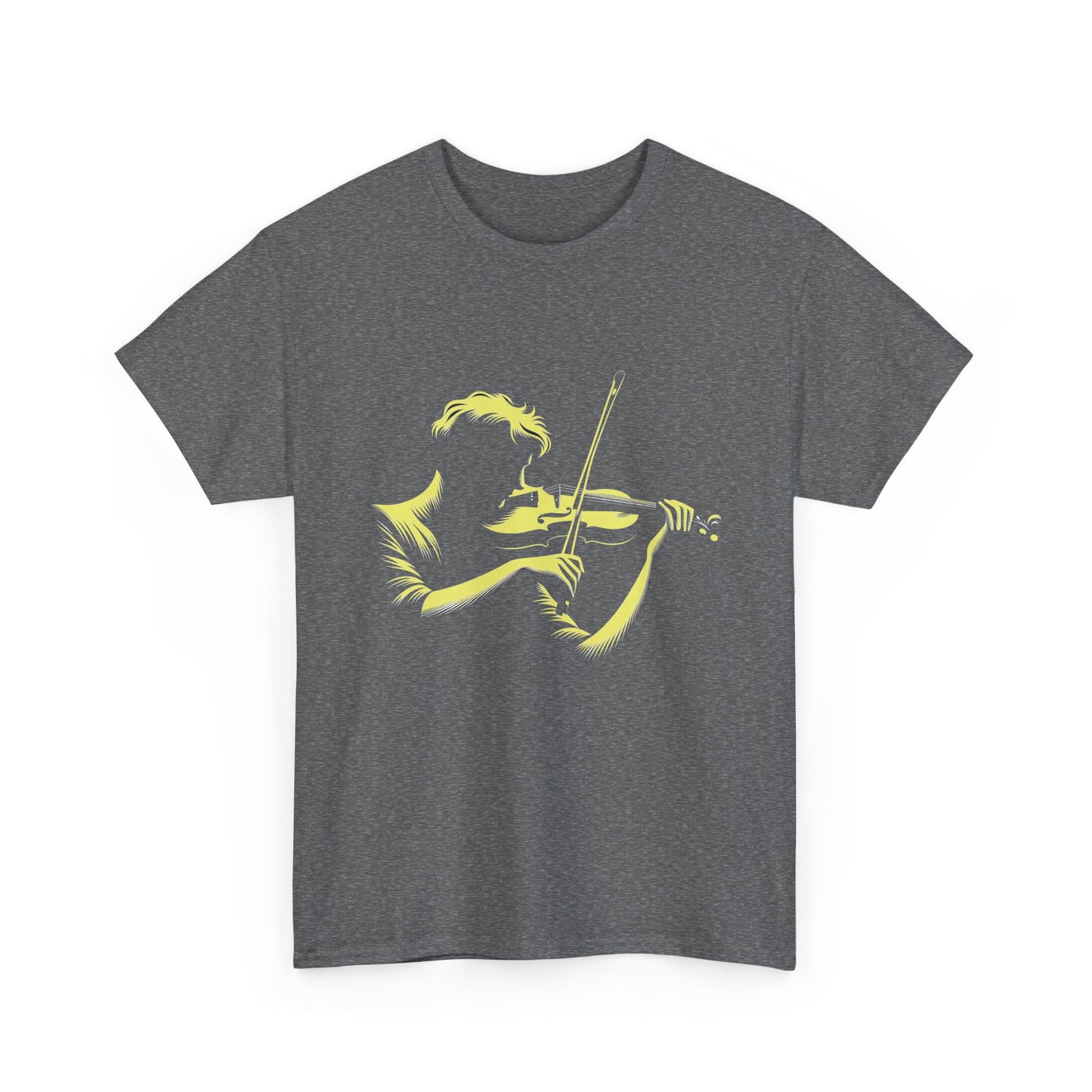 Music Nostalgia Aspiring Violinist Unisex Cotton Tee, Perfect Top As A Christmas Gift For Motivated Young Musicians