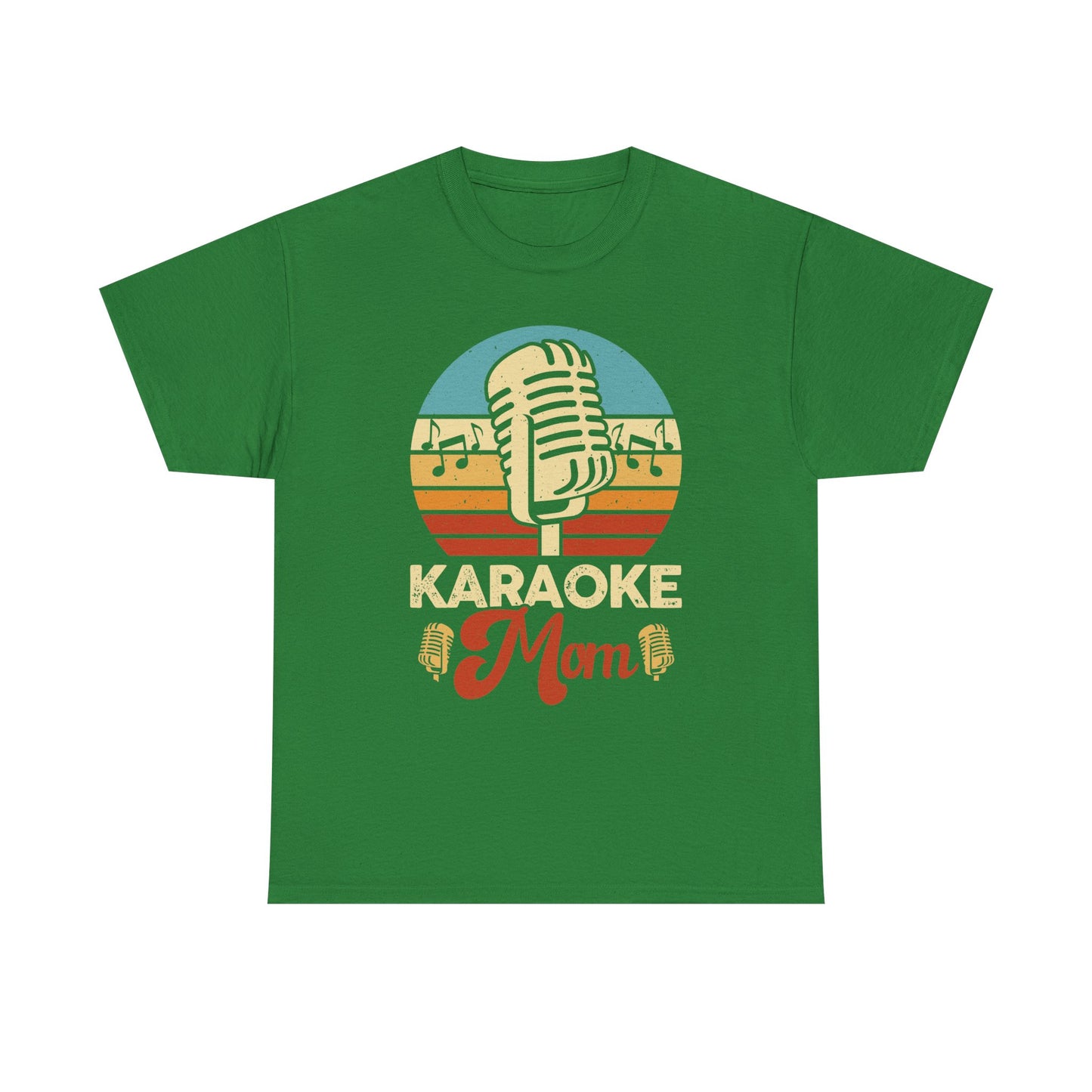 Karaoke Vibe, Karaoke Mom Unisex Heavy Cotton Tee | Fun Gift for Moms, Music Lovers, Family Gatherings, Birthdays, Singing Events