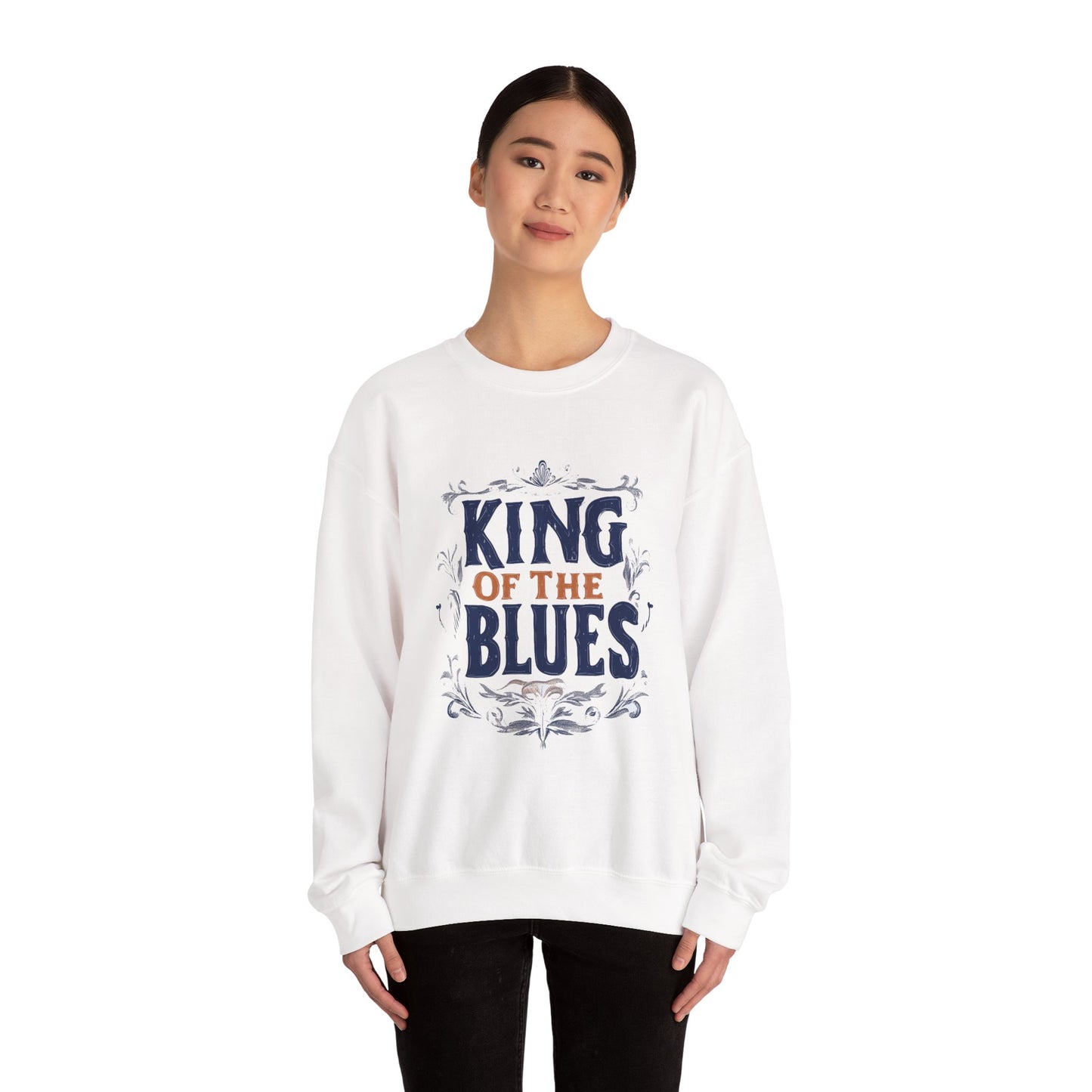 King of the Blues Sweatshirt, Music Nostalgia Crewneck, Rhythm and Blues Jumper, Unisex Band Merch, Blues Music Apparel
