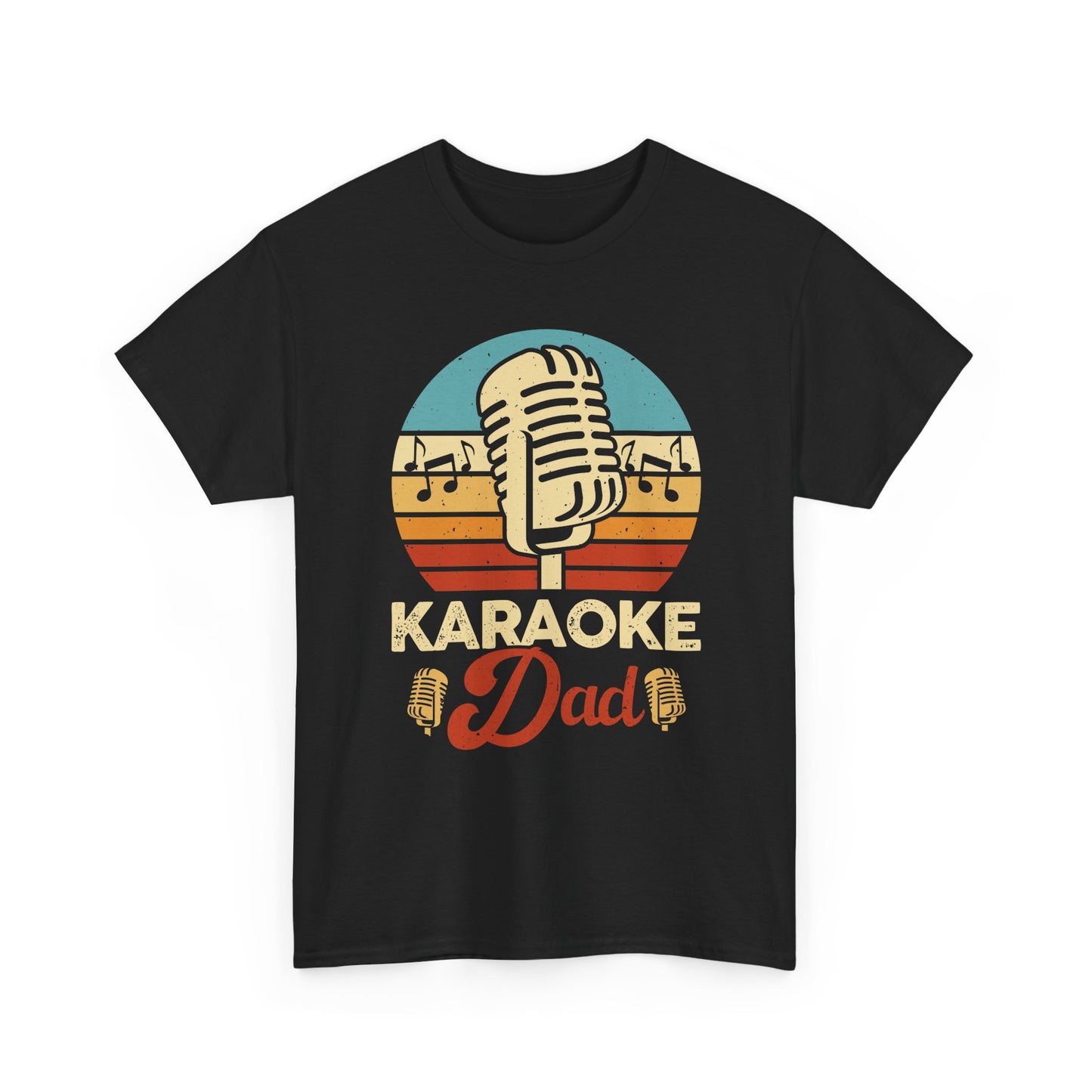 Karaoke Vibe, Karaoke Dad Tee, Unisex Heavy Cotton Shirt for Music Lovers, Father's Day Gift, Family Gatherings, Music Lovers, Casual Wear