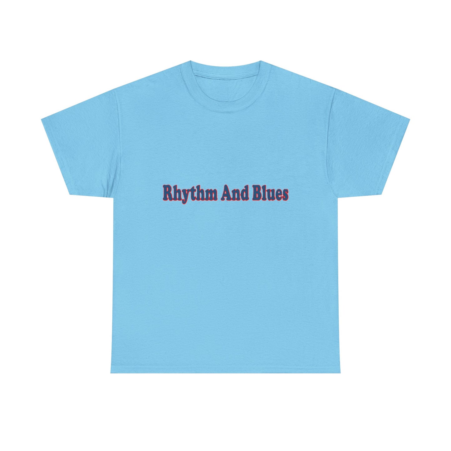 Music Nostalgia Rhythm And Blues Unisex Cotton Shirt, Colorful Boho and Hippie Style Top, Artistic Typographic Design Shirt