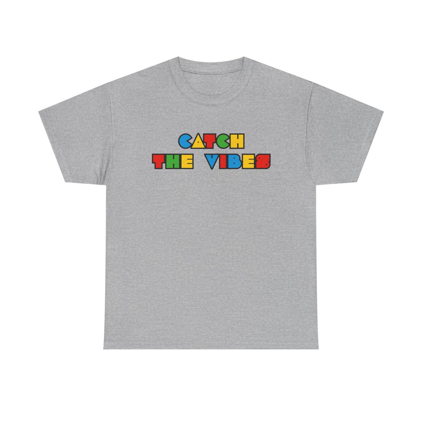 Gen-z Slang, 'Catch the Vibes' Unisex Cotton Tee, Retro Aesthetic T-Shirt, Casual Wear, Gift for Friends, Music Fest Shirt, Summer Style