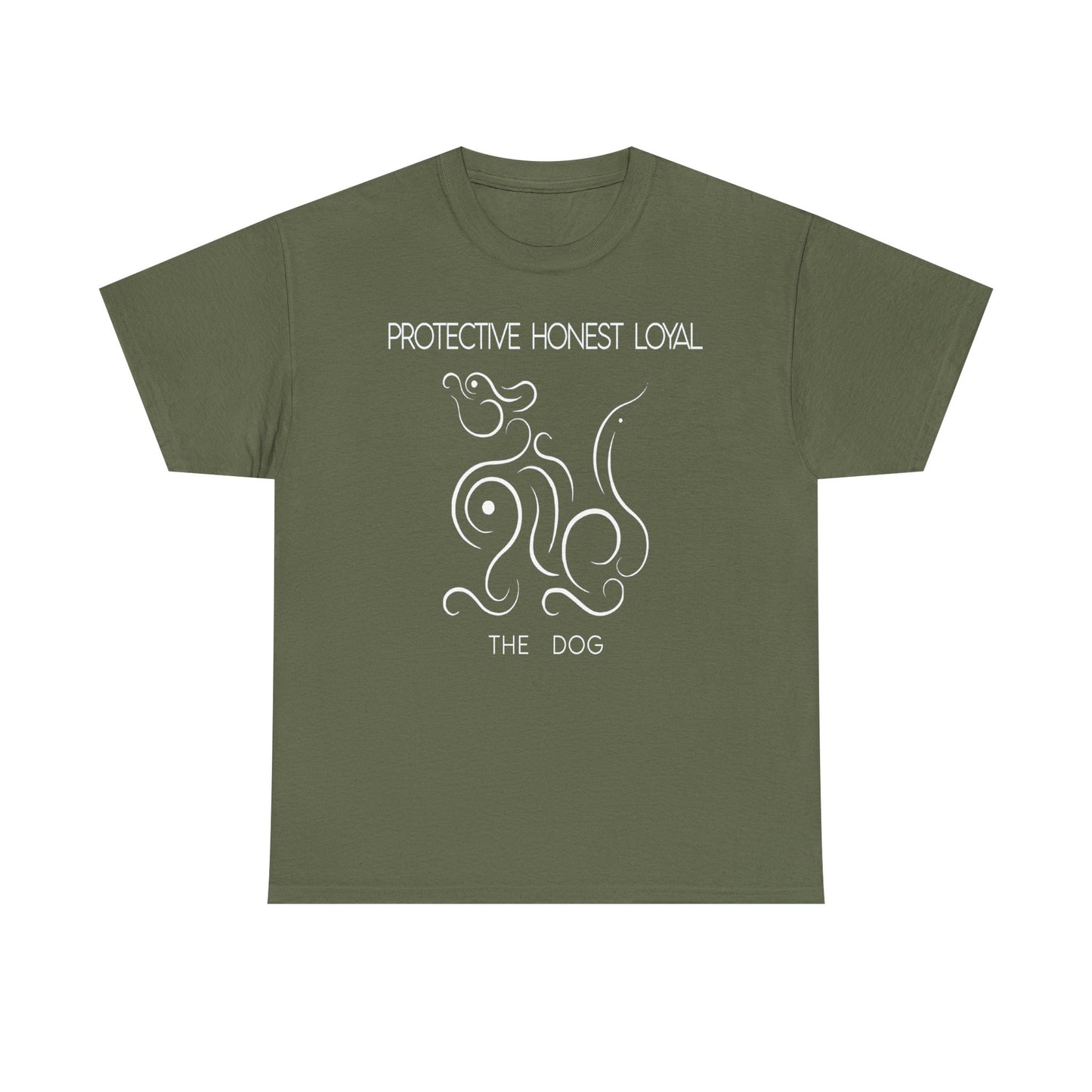Chinese Zodiac The Dog Tee, Positive Traits Of People Born On The Years Of The Dog (1958, 1970, 1982, 1994, And 2006), Protective, Loyal