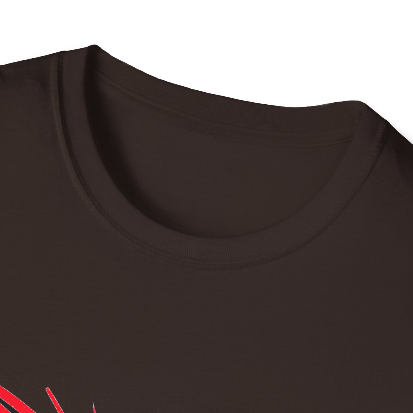 Cute Cat Face Unisex Soft-style T-Shirt, Red-Eyed Scaredy Cat Face for Cat Ladies, Cat Moms and Cat Lovers Graphic Tee