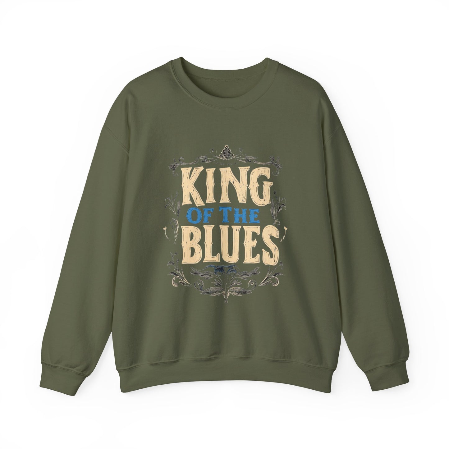 King of the Blues Sweatshirt, Music Nostalgia Crewneck, Rhythm and Blues Jumper, Unisex Band Merch, Blues Music Apparel