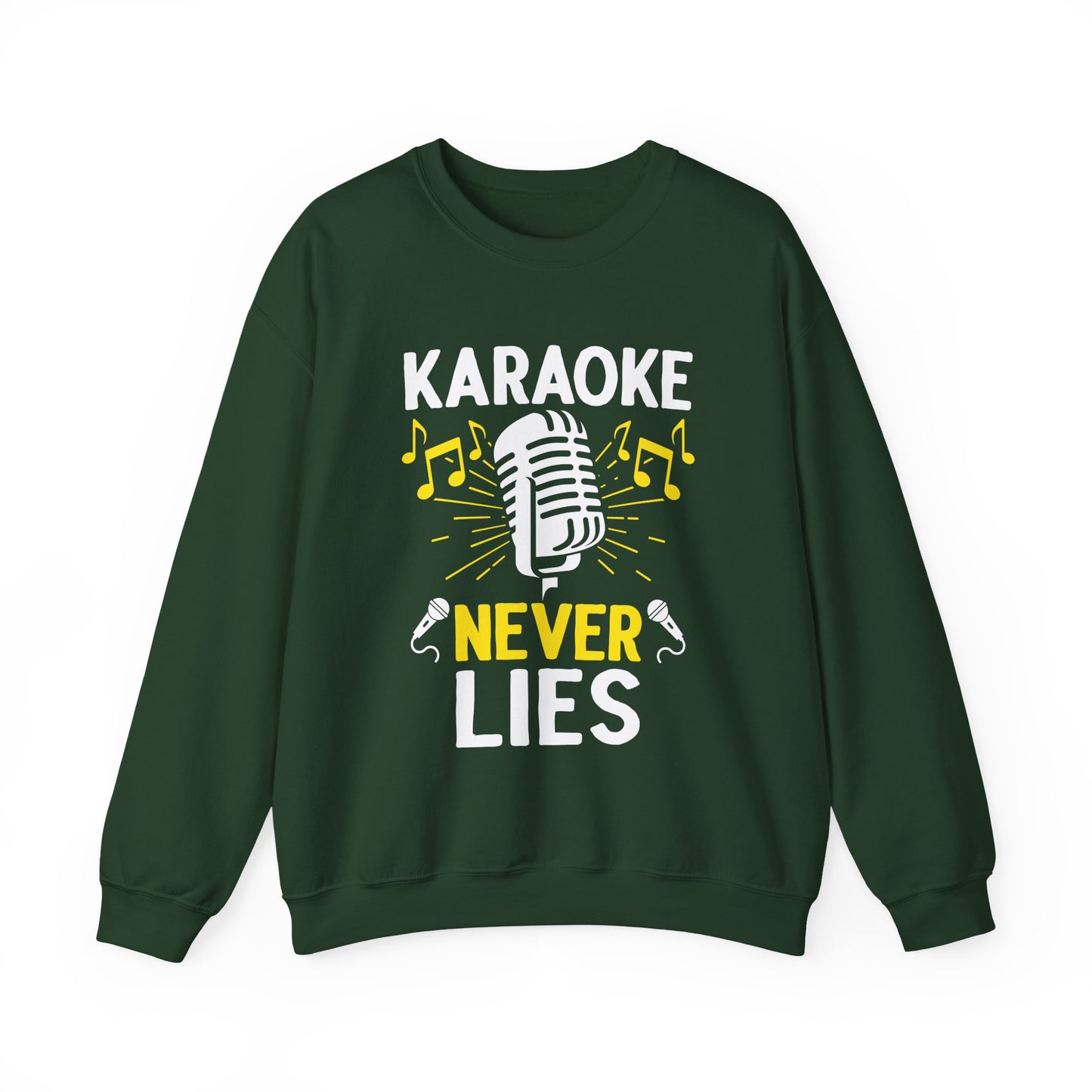Karaoke Vibe Sweatshirt, Sing-Along Nostalgia Jumper, Music Party Pullover, Karaoke Never Lies Crewneck, Funny Singing Gift