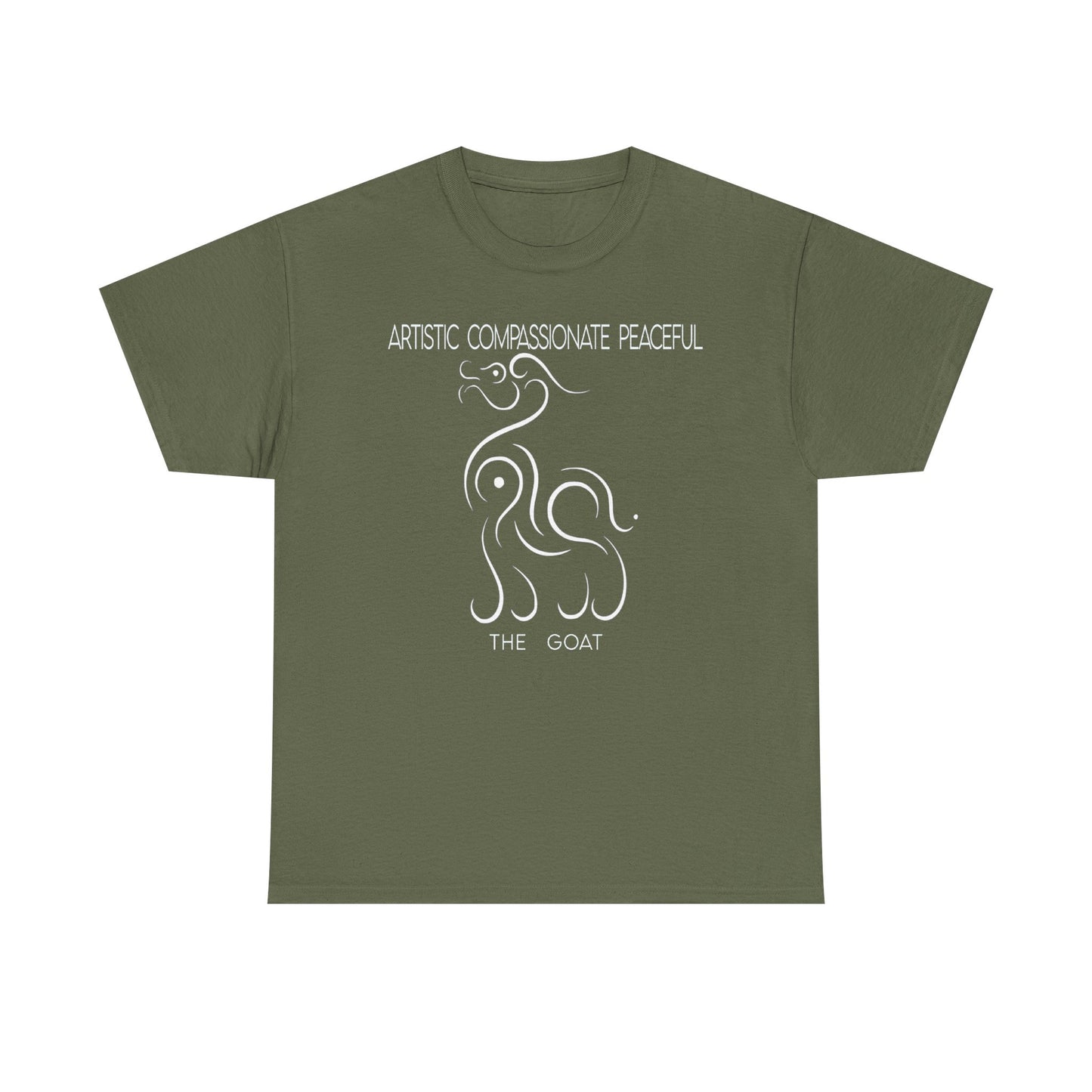 Chinese Zodiac The Goat Tee, Positive Traits Of People Born On The Years Of Goat (1967, 1979, 1991, 2003, And 2015), Compassionate, Peaceful