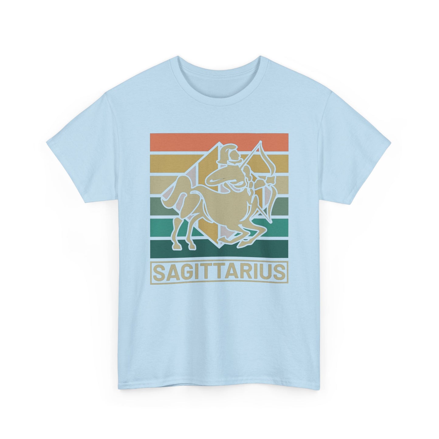 Horoscope Sagittarius Graphic Tee, Unisex Heavy Cotton Shirt, Zodiac Apparel, Astrology Gift, Casual Wear, Vintage Style, Retro Design