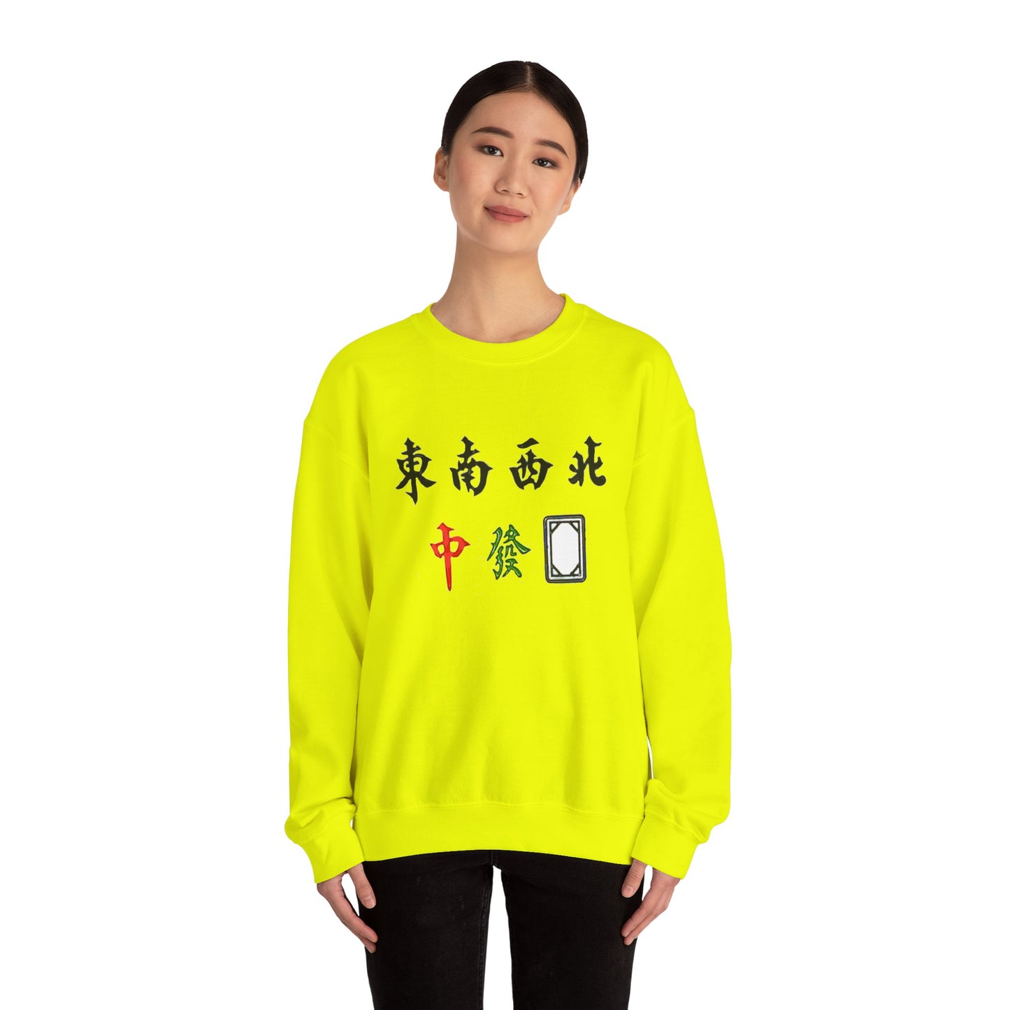 Mahjong Inspired Sweatshirt, Asian Tile Game Apparel, 4 Winds & 3 Dragons Design, 4 Seasons Flowers Shirt, Gift for Gamers, Unisex Jumper,