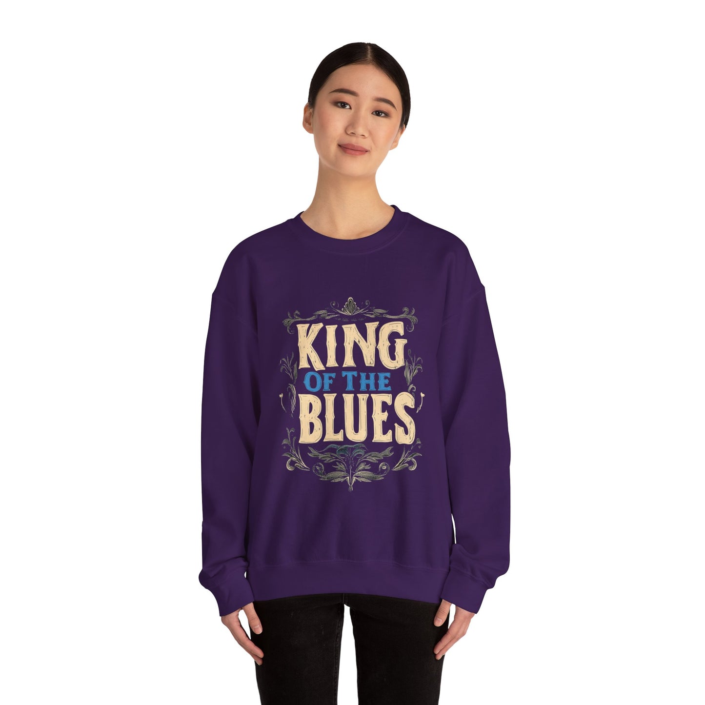 King of the Blues Sweatshirt, Music Nostalgia Crewneck, Rhythm and Blues Jumper, Unisex Band Merch, Blues Music Apparel