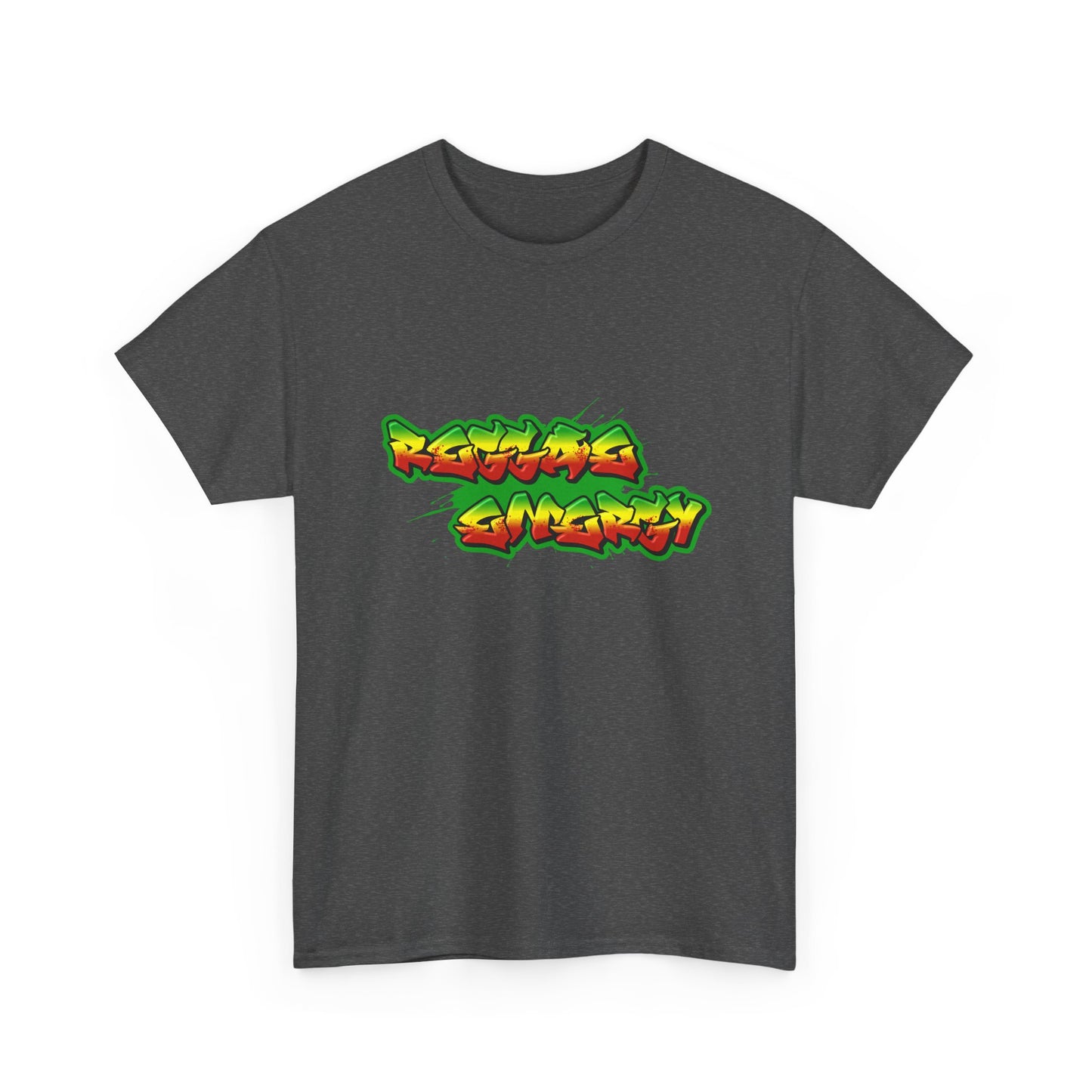 Music Nostalgia Reggae Energy Unisex Cotton Tee, Graffiti Style Design Graphic Tee, Artistic Typography Top