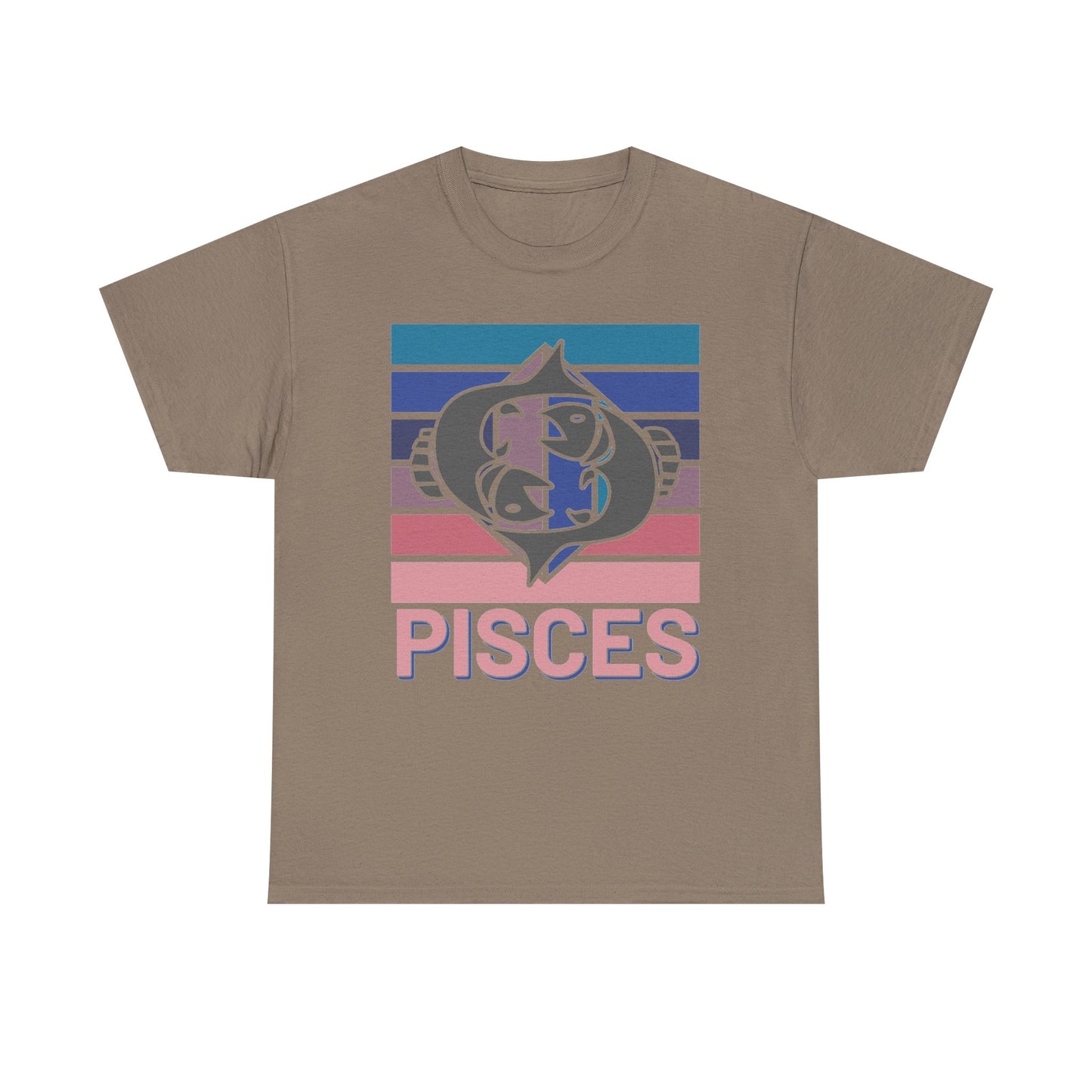 Pisces Tee, Retro Astrology Zodiac Sign Shirt, Vintage Style Unisex Cotton Top, Horoscope Clothing, Constellation Gift