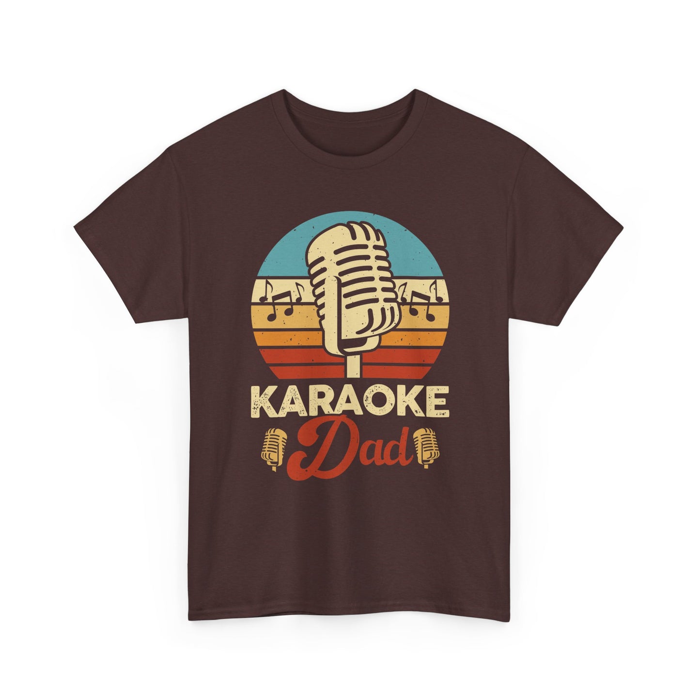 Karaoke Vibe, Karaoke Dad Tee, Unisex Heavy Cotton Shirt for Music Lovers, Father's Day Gift, Family Gatherings, Music Lovers, Casual Wear