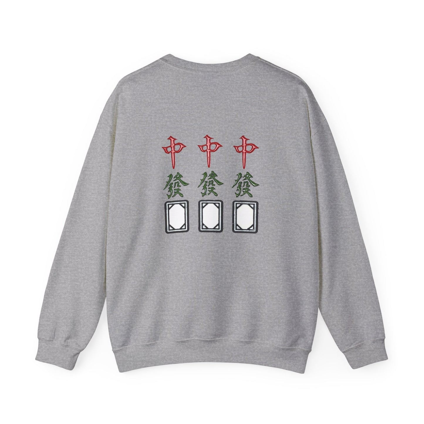 Gambler's Metaphor Mahjong Tiles Unisex Sweatshirt, Dragon Winds Dice Design, Mahjong Enthusiast Gift, Cozy Jumper, Gamer Apparel