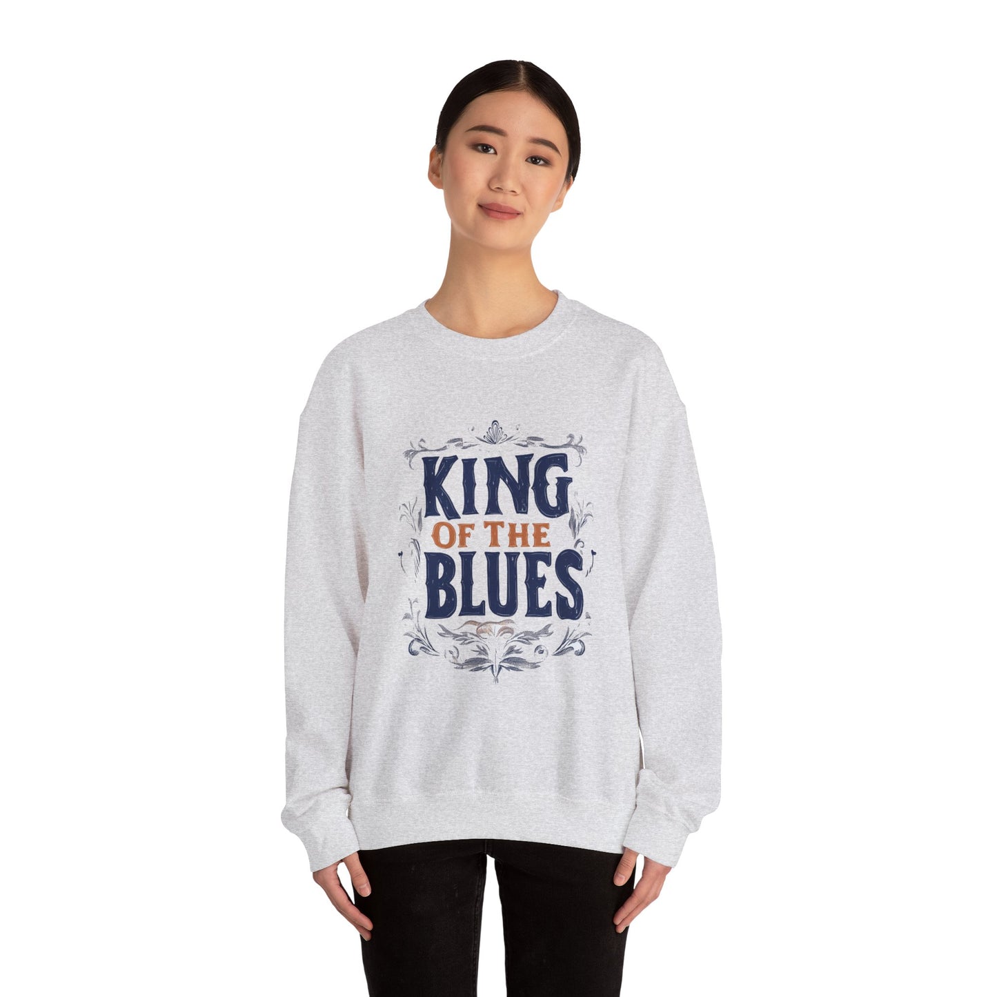 King of the Blues Sweatshirt, Music Nostalgia Crewneck, Rhythm and Blues Jumper, Unisex Band Merch, Blues Music Apparel