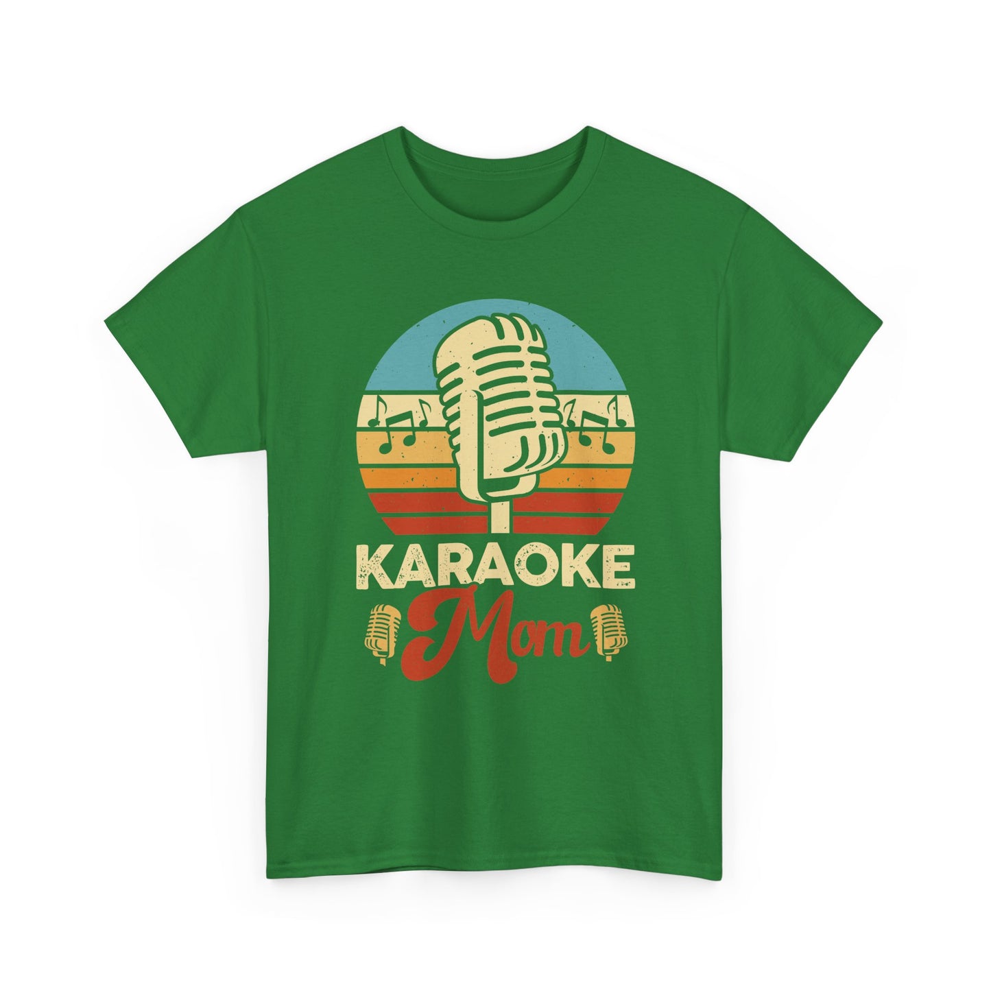 Karaoke Vibe, Karaoke Mom Unisex Heavy Cotton Tee | Fun Gift for Moms, Music Lovers, Family Gatherings, Birthdays, Singing Events