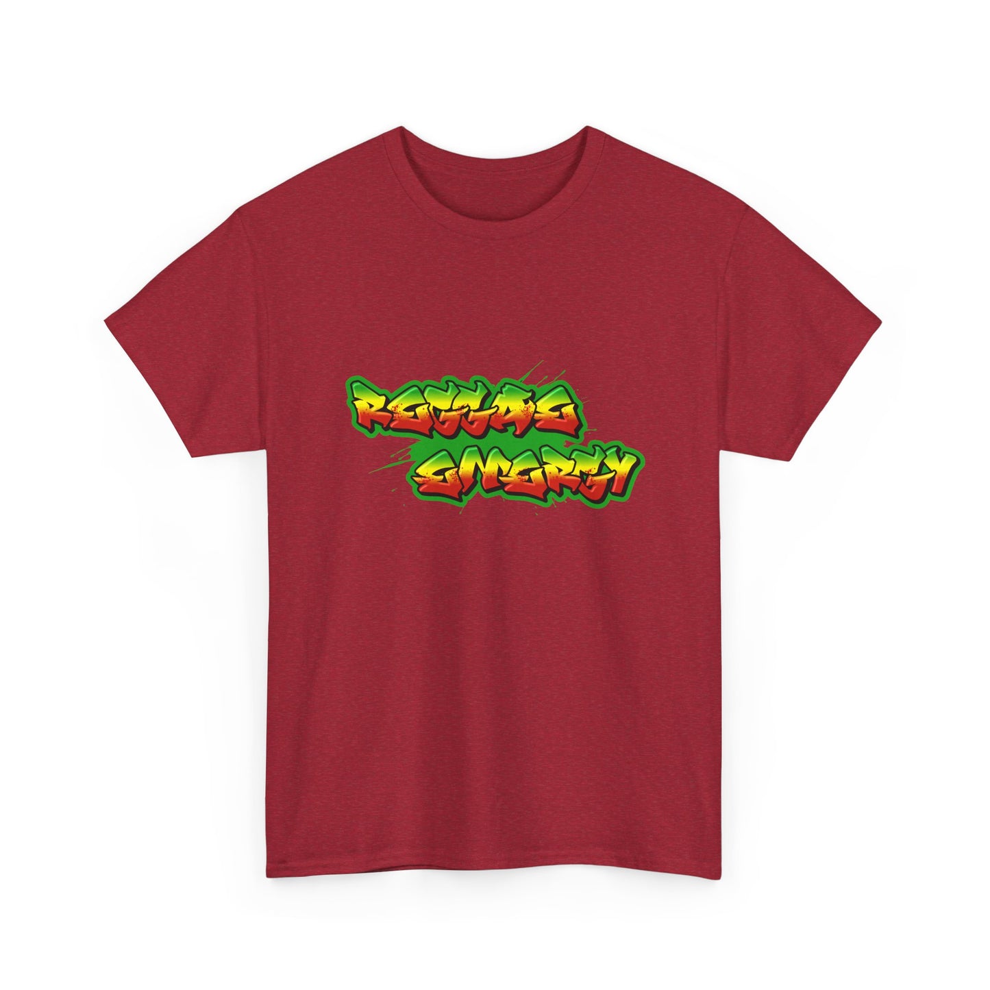Music Nostalgia Reggae Energy Unisex Cotton Tee, Graffiti Style Design Graphic Tee, Artistic Typography Top