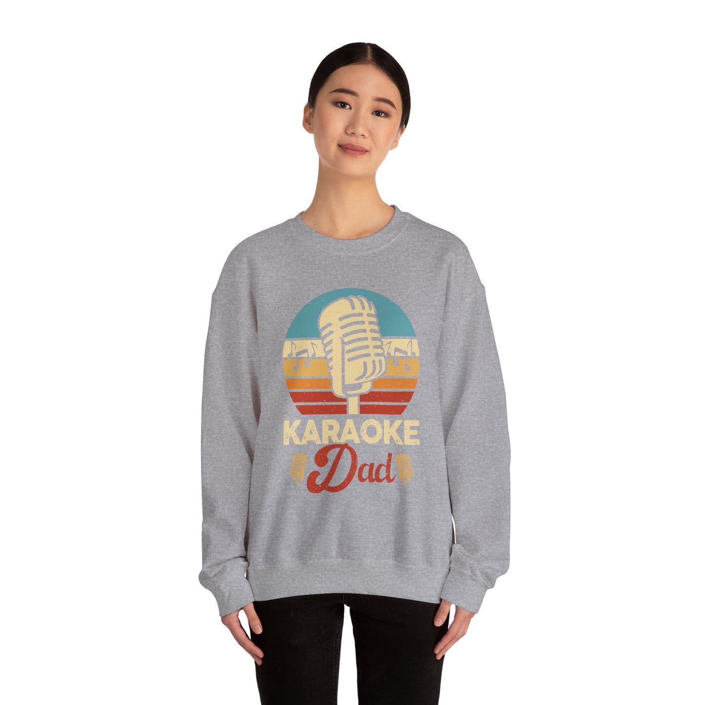 Karaoke Vibe Crewneck Sweatshirt, Generational Nostalgia, Karaoke Mom and Dad, Unisex Jumper, Music Lover Gift, Retro Sweatshirt, Family Fun