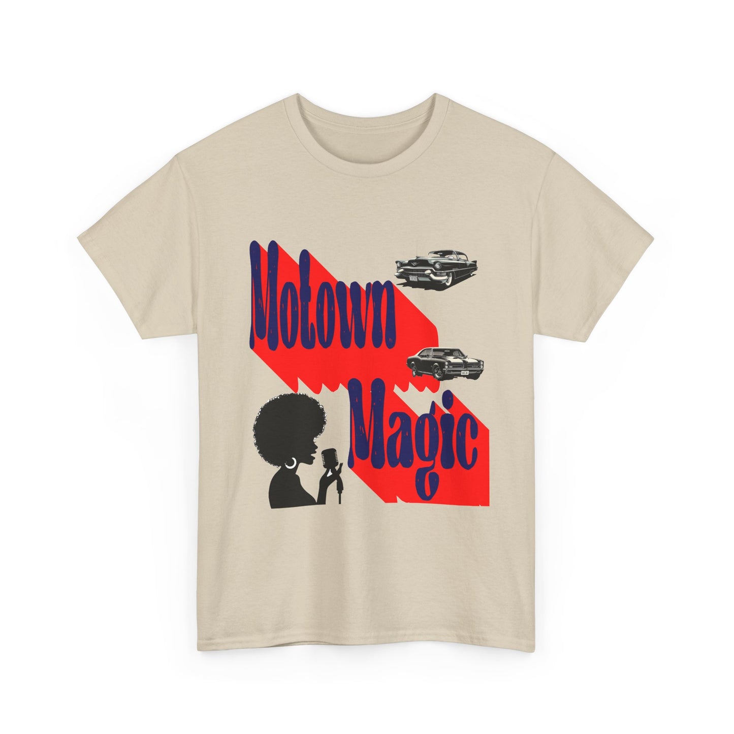 Music Nostalgia Unisex Cotton T-shirt, Motown Magic Vibe Top, Boho Style Spectacular Artistic Graphic Design shirt