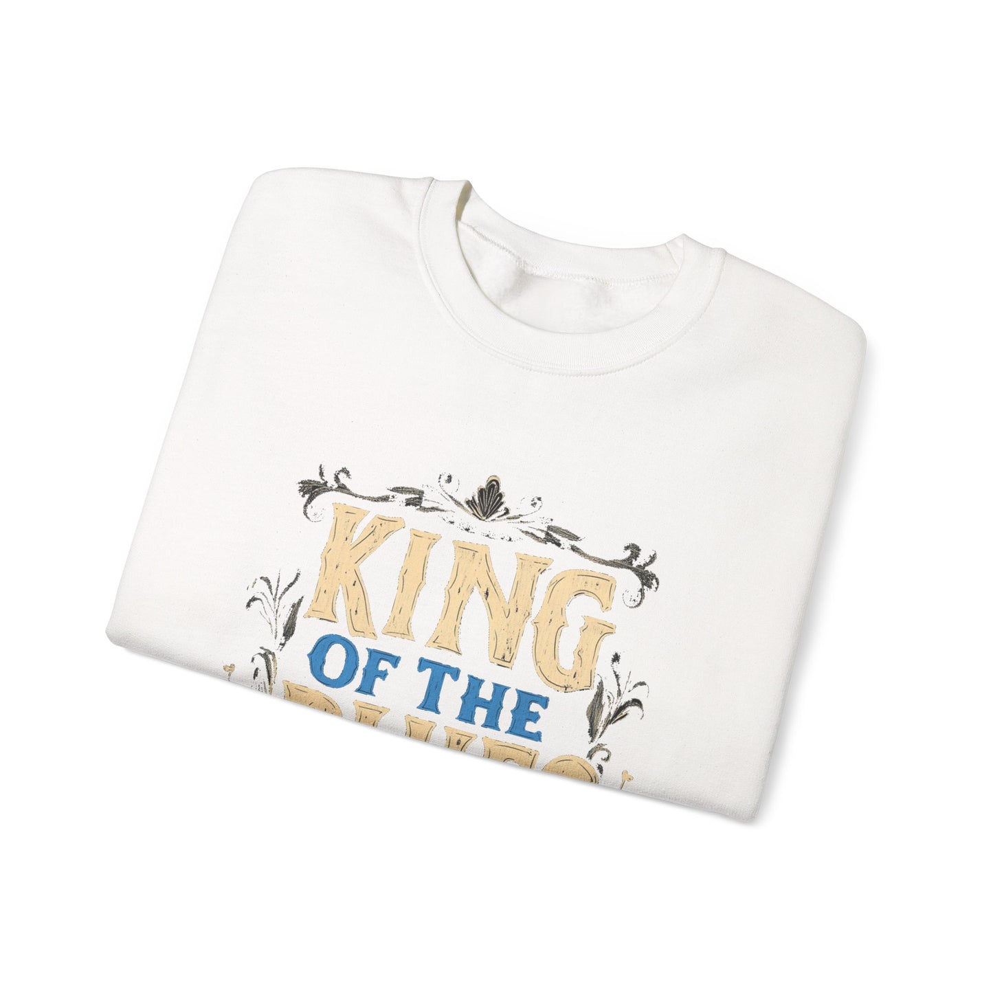 King of the Blues Sweatshirt, Music Nostalgia Crewneck, Rhythm and Blues Jumper, Unisex Band Merch, Blues Music Apparel