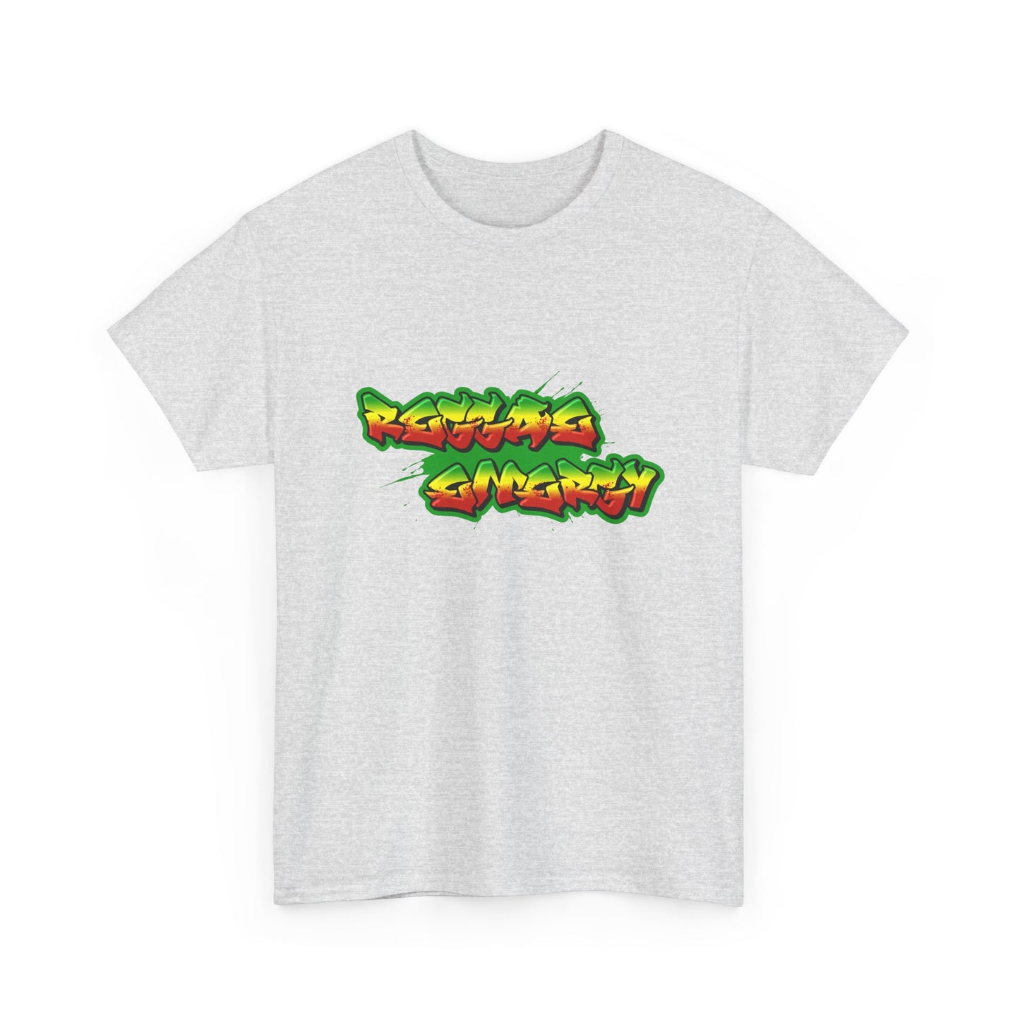 Music Nostalgia Reggae Energy Unisex Cotton Tee, Graffiti Style Design Graphic Tee, Artistic Typography Top