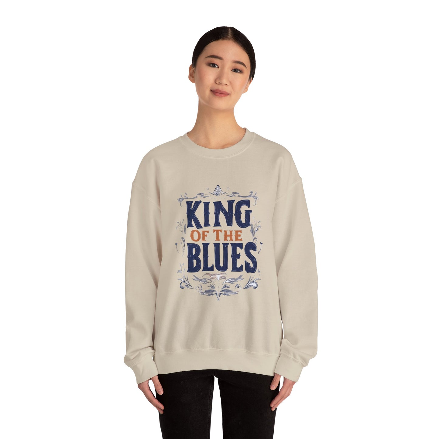 King of the Blues Sweatshirt, Music Nostalgia Crewneck, Rhythm and Blues Jumper, Unisex Band Merch, Blues Music Apparel