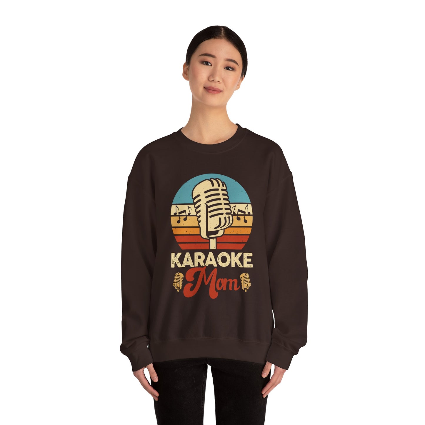 Karaoke Vibe Crewneck Sweatshirt, Generational Nostalgia, Karaoke Mom and Dad, Unisex Jumper, Music Lover Gift, Retro Sweatshirt, Family Fun