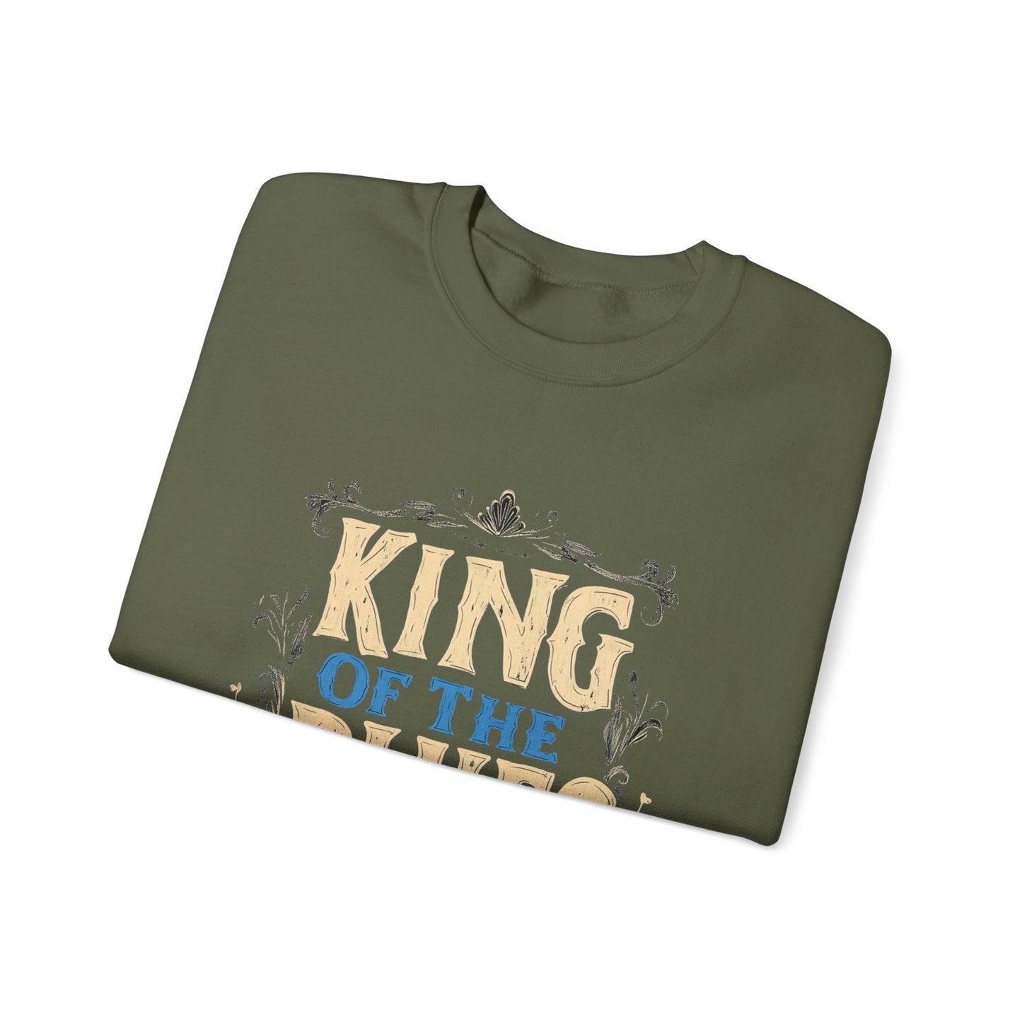 King of the Blues Sweatshirt, Music Nostalgia Crewneck, Rhythm and Blues Jumper, Unisex Band Merch, Blues Music Apparel