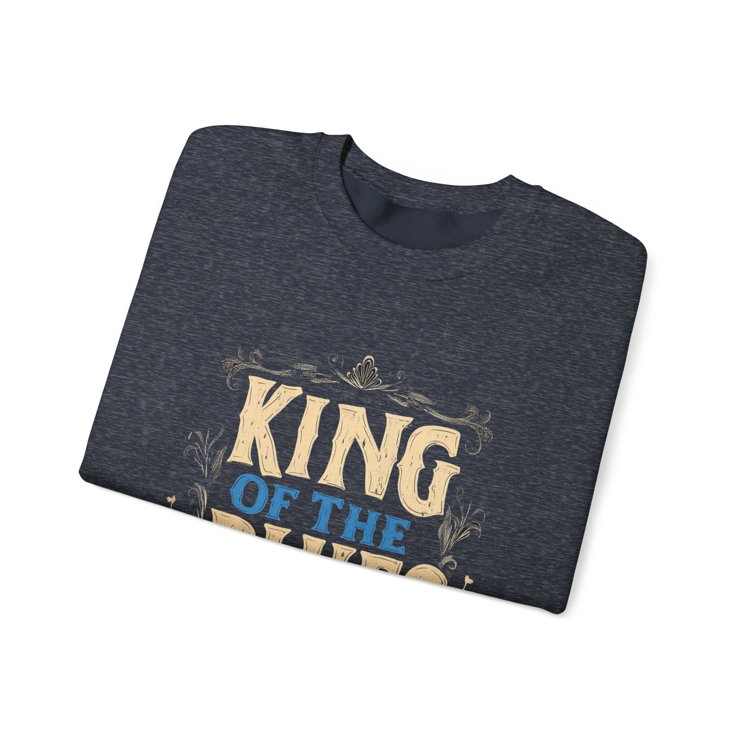 King of the Blues Sweatshirt, Music Nostalgia Crewneck, Rhythm and Blues Jumper, Unisex Band Merch, Blues Music Apparel