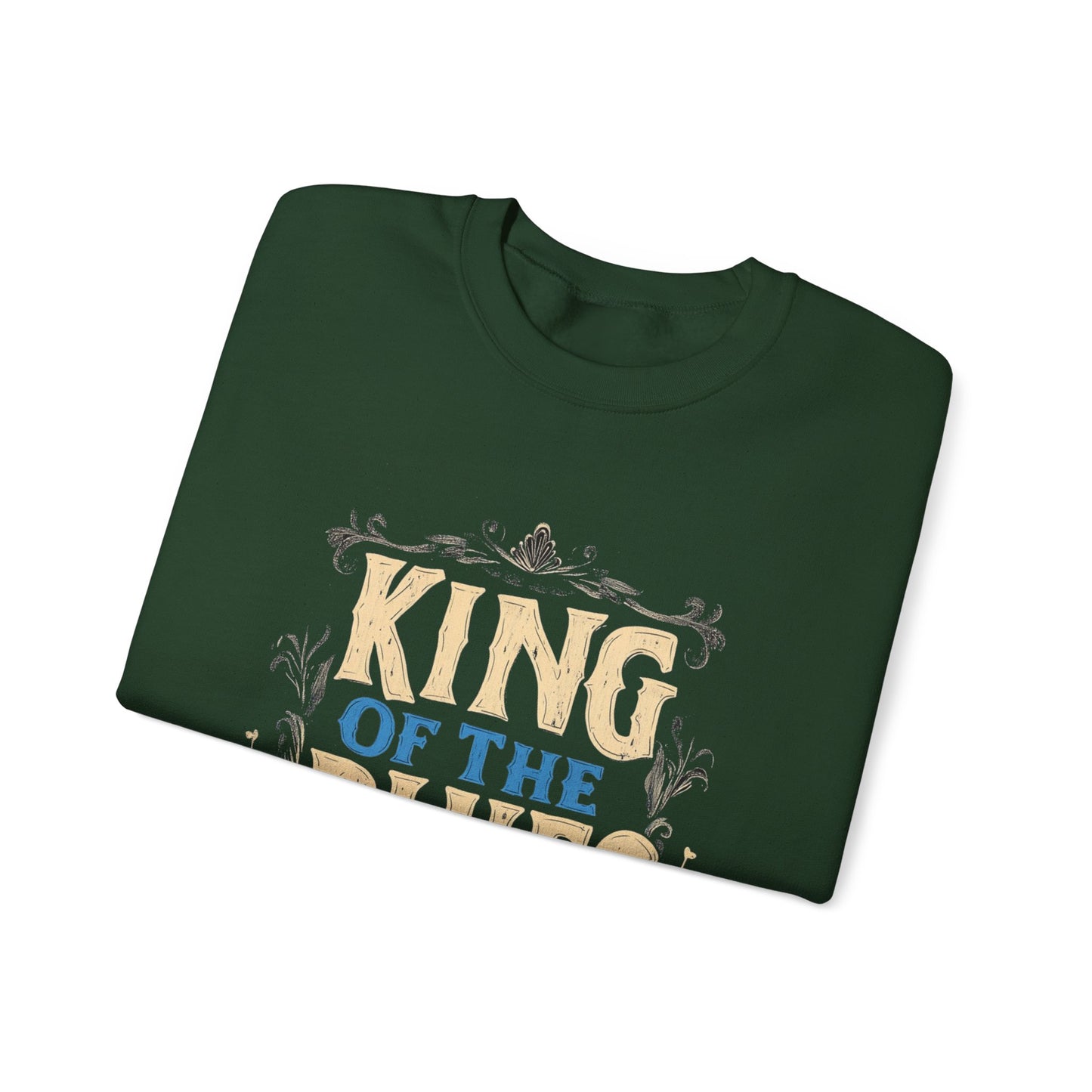 King of the Blues Sweatshirt, Music Nostalgia Crewneck, Rhythm and Blues Jumper, Unisex Band Merch, Blues Music Apparel