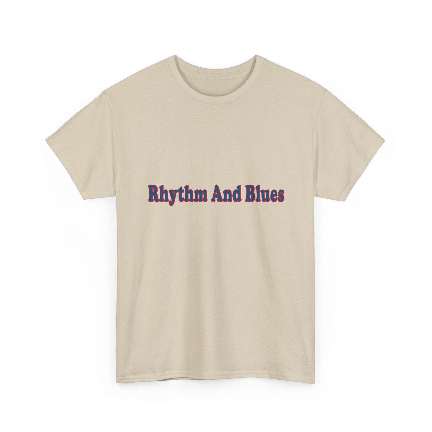 Music Nostalgia Rhythm And Blues Unisex Cotton Shirt, Colorful Boho and Hippie Style Top, Artistic Typographic Design Shirt