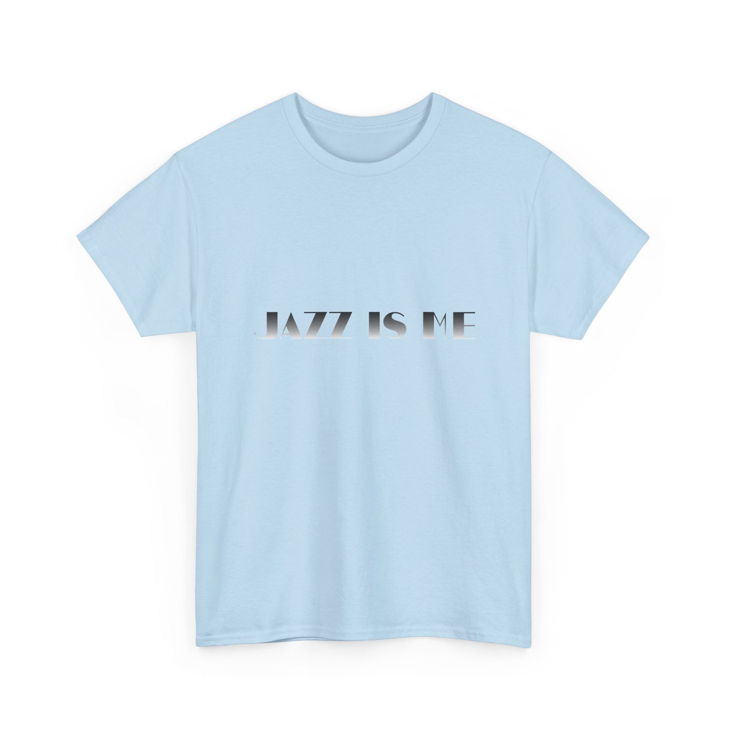 Music Nostalgia JAZZ IS ME Unisex Cotton Shirt, Colorful Boho and Hippie Style Top, Artistic Typographic Design Shirt