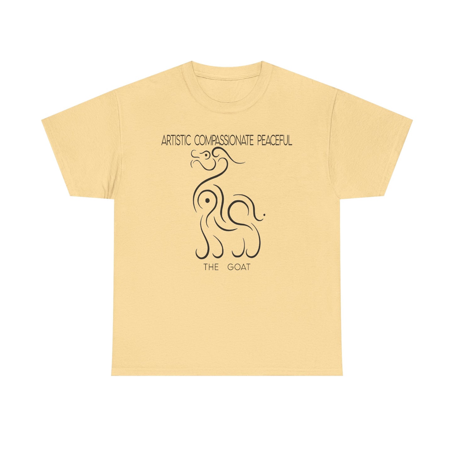 Chinese Zodiac The Goat Tee, Positive Traits Of People Born On The Years Of Goat (1969, 1979, 1991, 2003, And 2015), Artistic And Peaceful