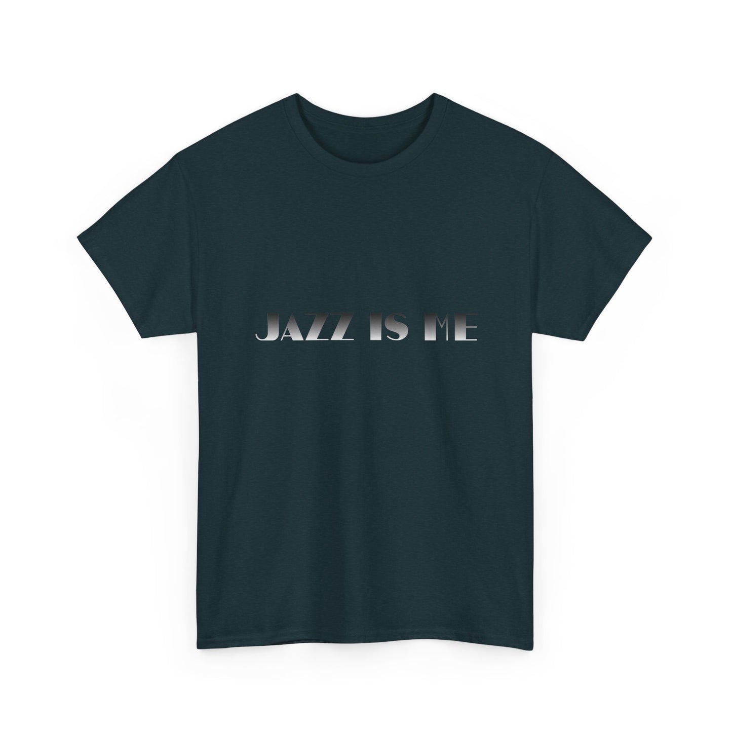 Music Nostalgia JAZZ IS ME Unisex Cotton Shirt, Colorful Boho and Hippie Style Top, Artistic Typographic Design Shirt