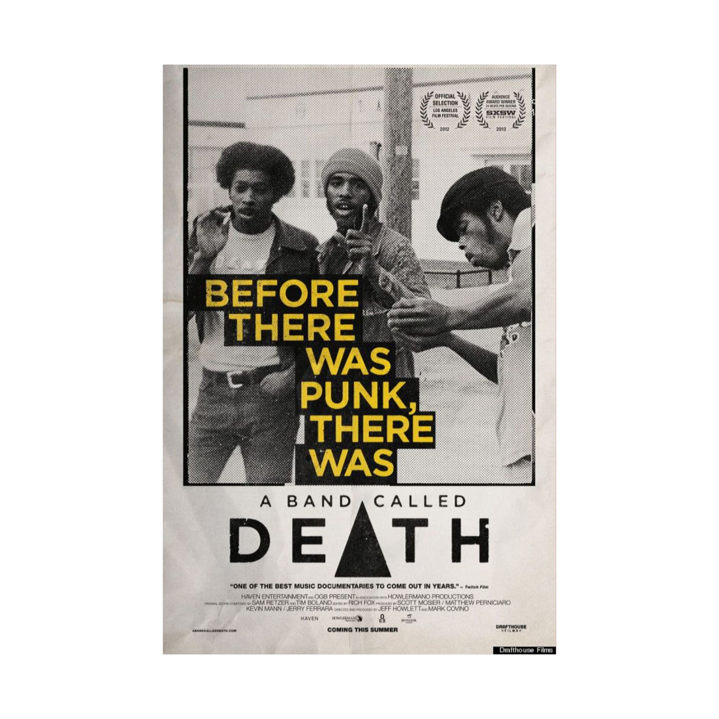 Vintage Proto-Punk Music History Film Print. A Band Called Death Documentary Poster - 1970s