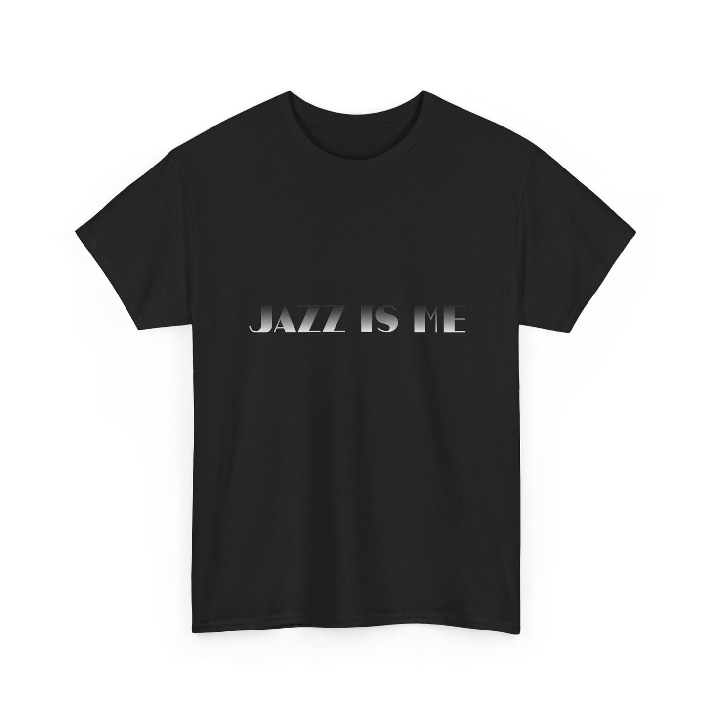Music Nostalgia JAZZ IS ME Unisex Cotton Shirt, Colorful Boho and Hippie Style Top, Artistic Typographic Design Shirt