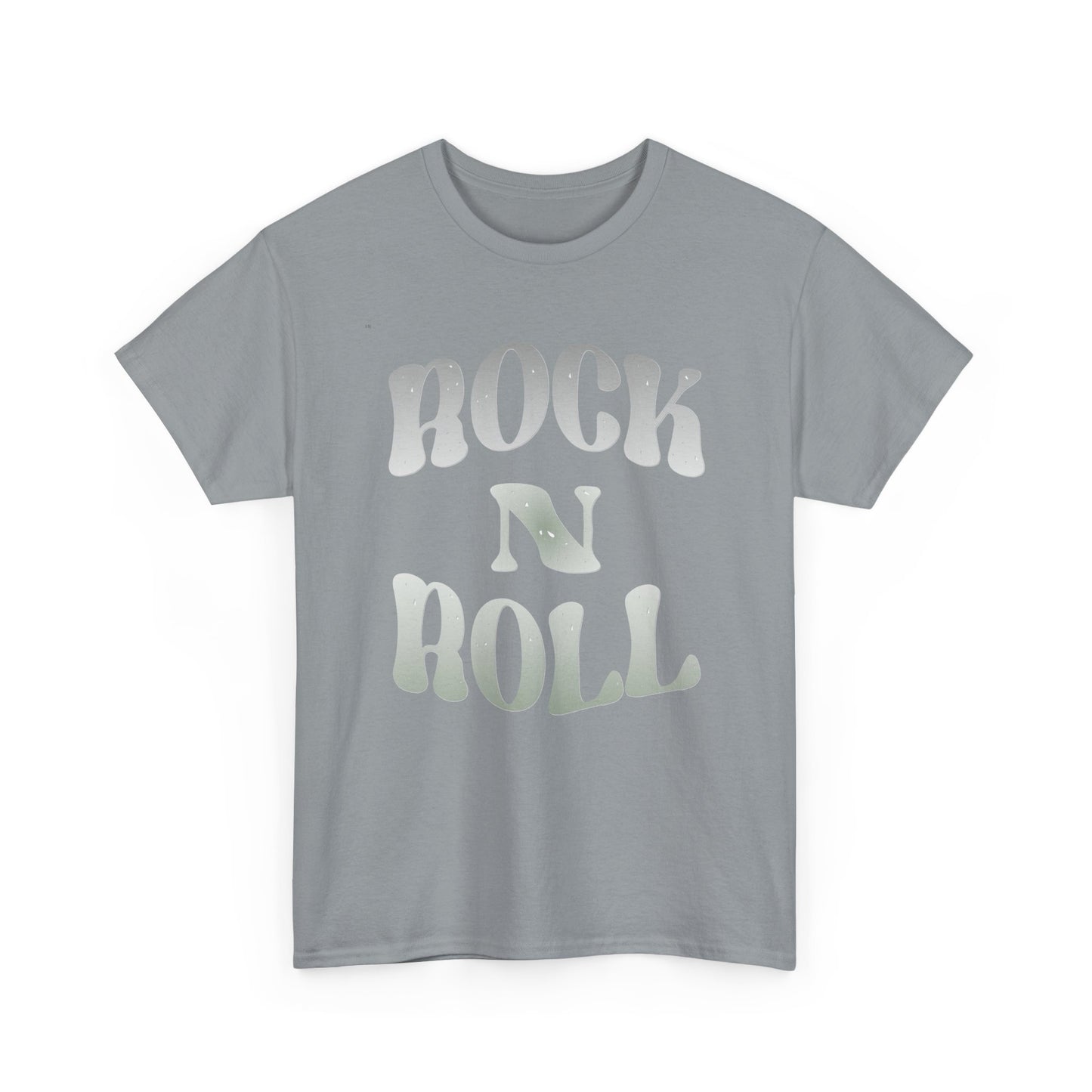 Music Nostalgia Rock N Roll Unisex Cotton Shirt, Colorful Boho and Hippie Style Top, Artistic Typographic Design Shirt