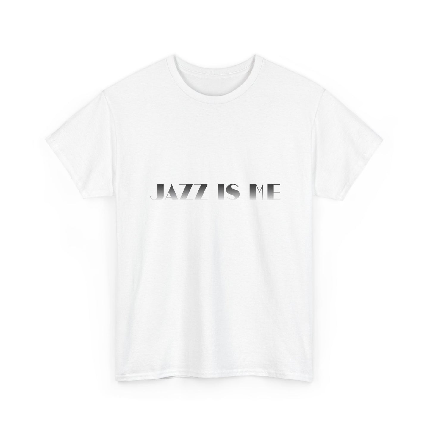 Music Nostalgia JAZZ IS ME Unisex Cotton Shirt, Colorful Boho and Hippie Style Top, Artistic Typographic Design Shirt