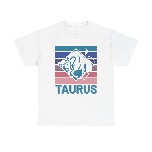 Astrology Zodiac Sign Taurus Unisex Tee, Vintage Retro Bull Shirt, Horoscope Astrology Lover Gift, Zodiac Constellations Apparel, Earth