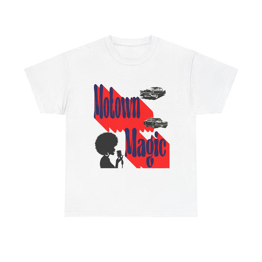Music Nostalgia Unisex Cotton T-shirt, Motown Magic Vibe Top, Boho Style  Spectacular Artistic Graphic Design shirt