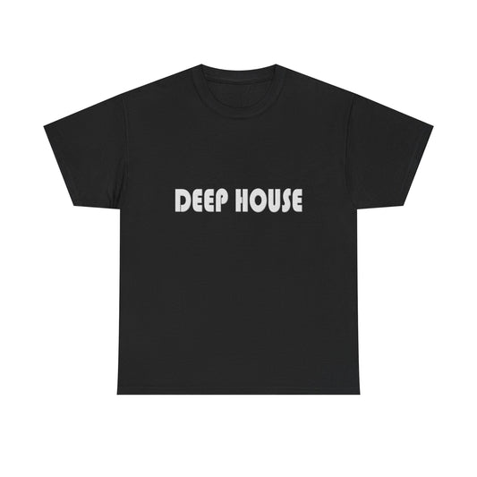 Deep House Music Genre Unisex Tee, Typographic Young Vibe Shirt, DJ Gift, Music Lover, Festival Top, Musician Apparel, Rave Clothing