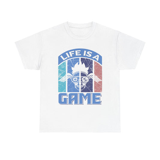 Retro Words of Wisdom Unisex Tee, Life is a Game Graphic Shirt, Inspirational Quote Top, Vintage Tshirt, Retro Tee, Positive Vibes Shirt